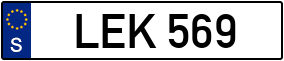 Trailer License Plate